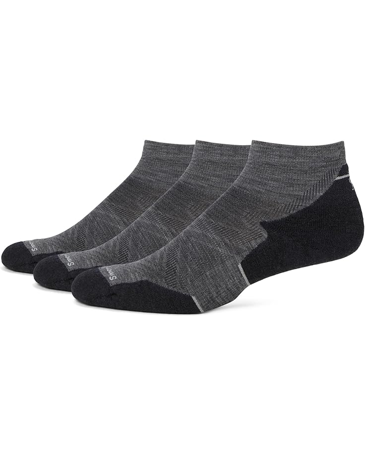 

Носки Smartwool Run Targeted Cushion Ankle Socks 3-Pack, цвет Medium Gray