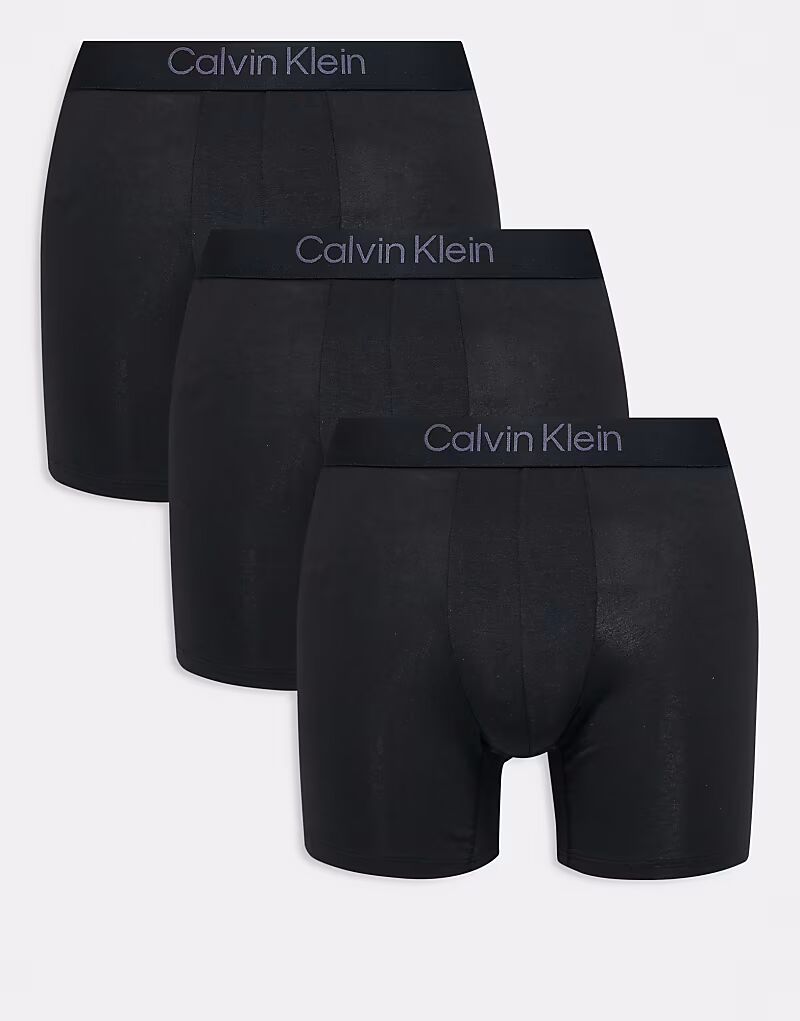 

Комплект из 3 пар трусов-боксеров Calvin Klein Ultra Soft Modal черного цвета