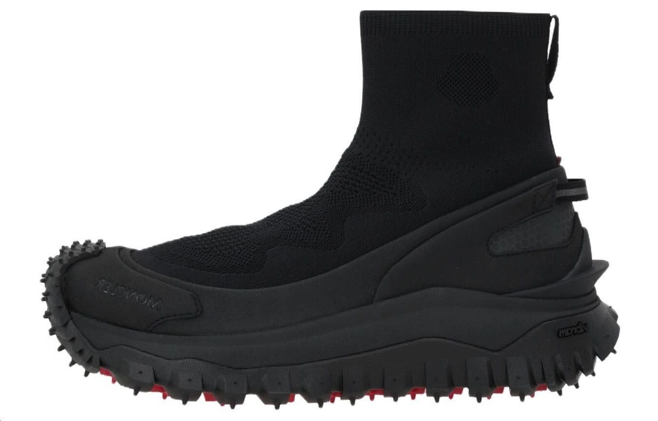 Кроссовки Trailgrip Knit High-top Moncler, черный