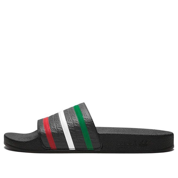 

Тапочки palace x adilette black slippers Adidas, черный