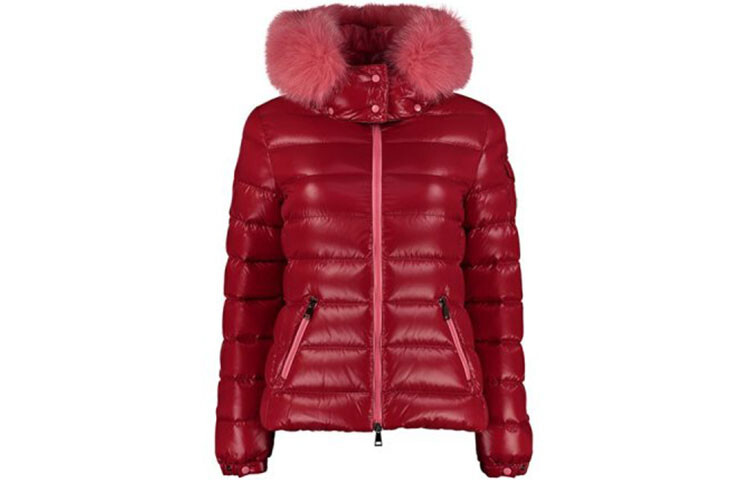 

Пуховик женский красный Moncler