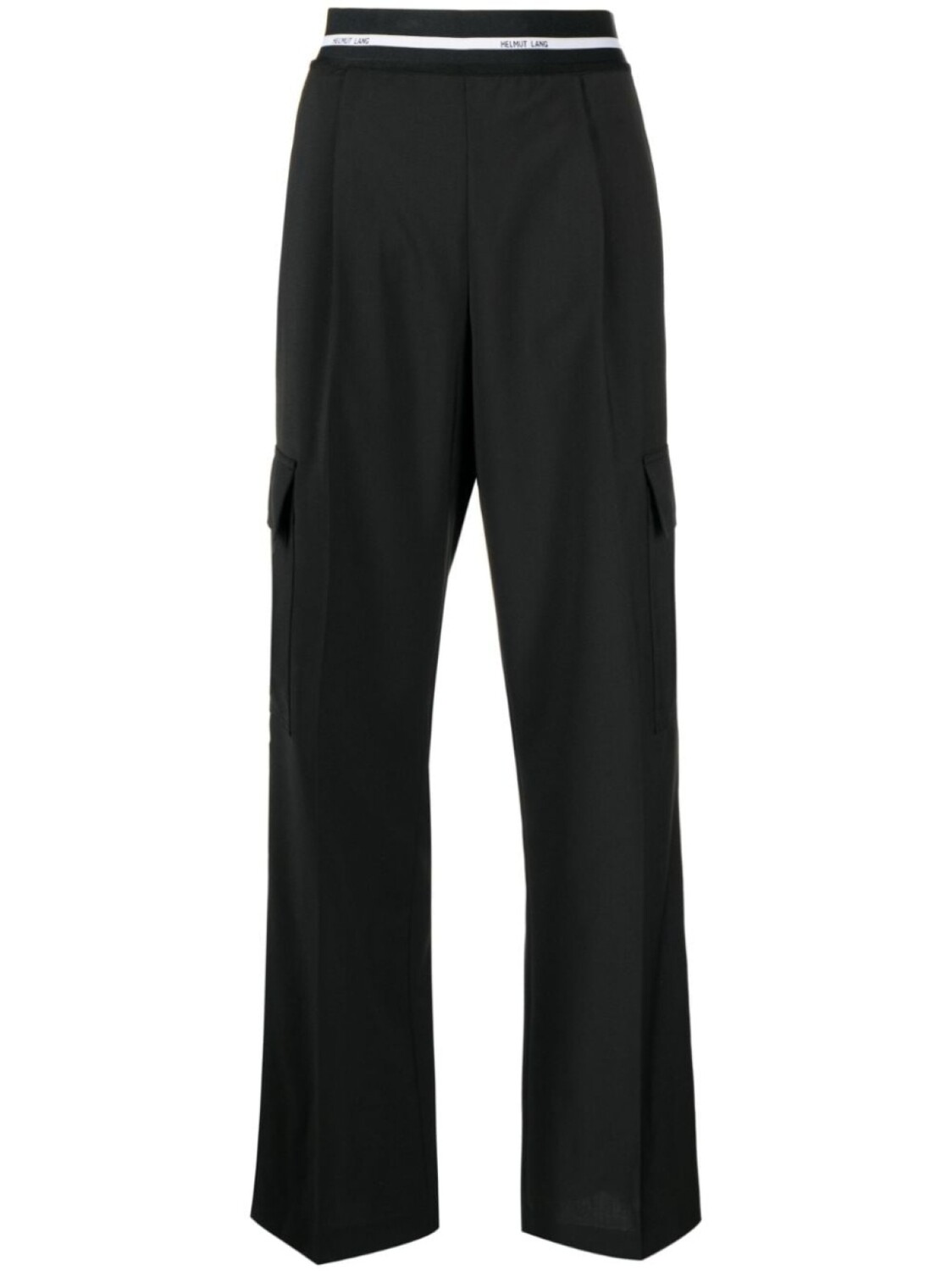 

Helmut Lang брюки карго с завышенной талией, черный
