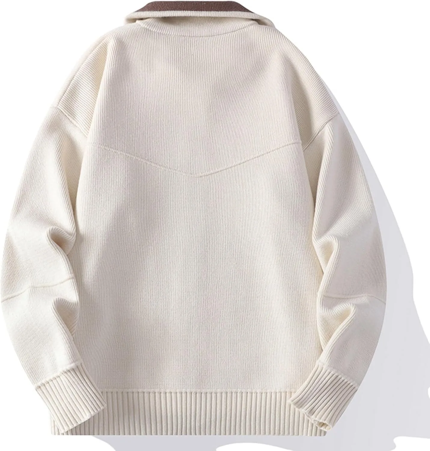 Мужской кардиган Casual Full Zip Up Slim Fit с длинными рукавами — фото 3