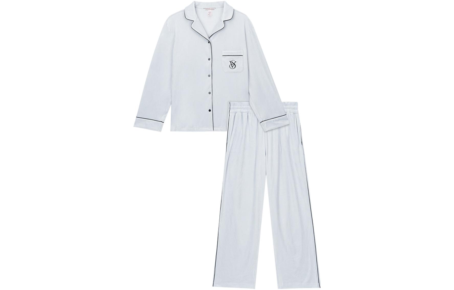 

Женский пижамный комплект, цвет Flint Gray Victoria's Secret, синий