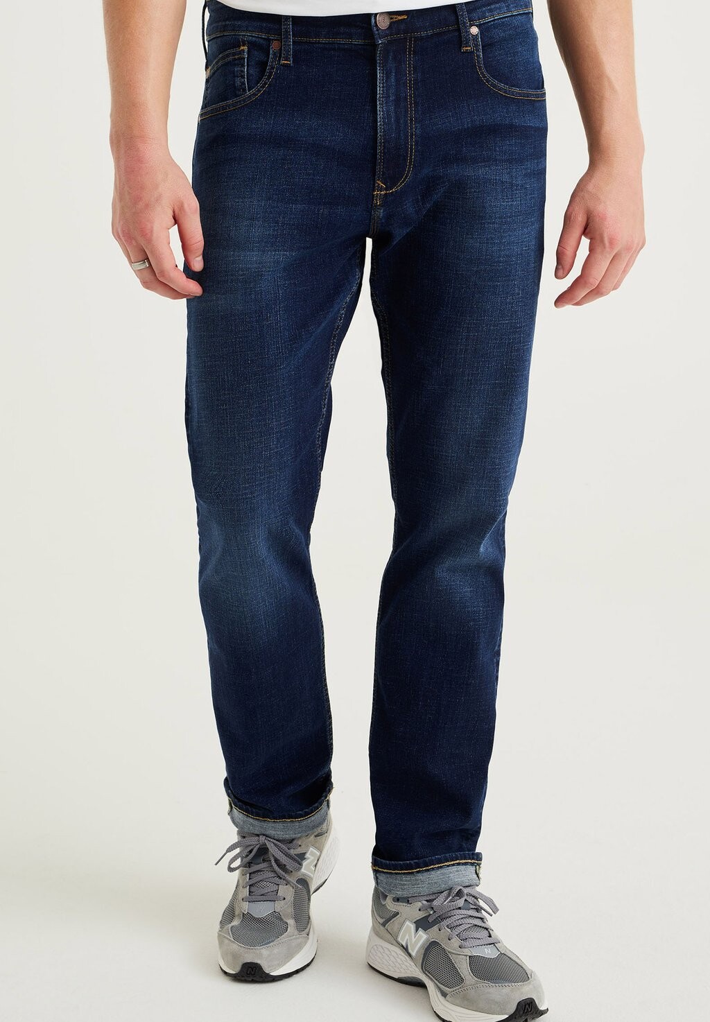 

Джинсы прямого кроя Blue Ridge WE Fashion, синие