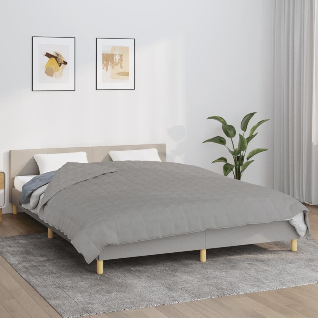 

Одеяло утяжеленное серое 220х240 см, ткань 15 кг Vidaxl