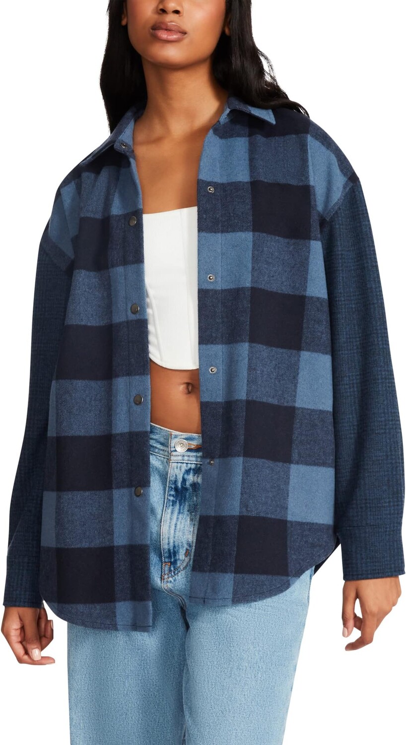 

Куртка Sophia Shacket Steve Madden, цвет Peacoat Navy