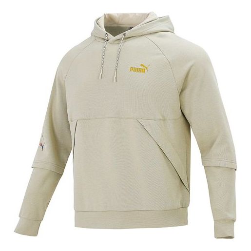 

Толстовка logo pattern printing loose gray green Puma, зеленый