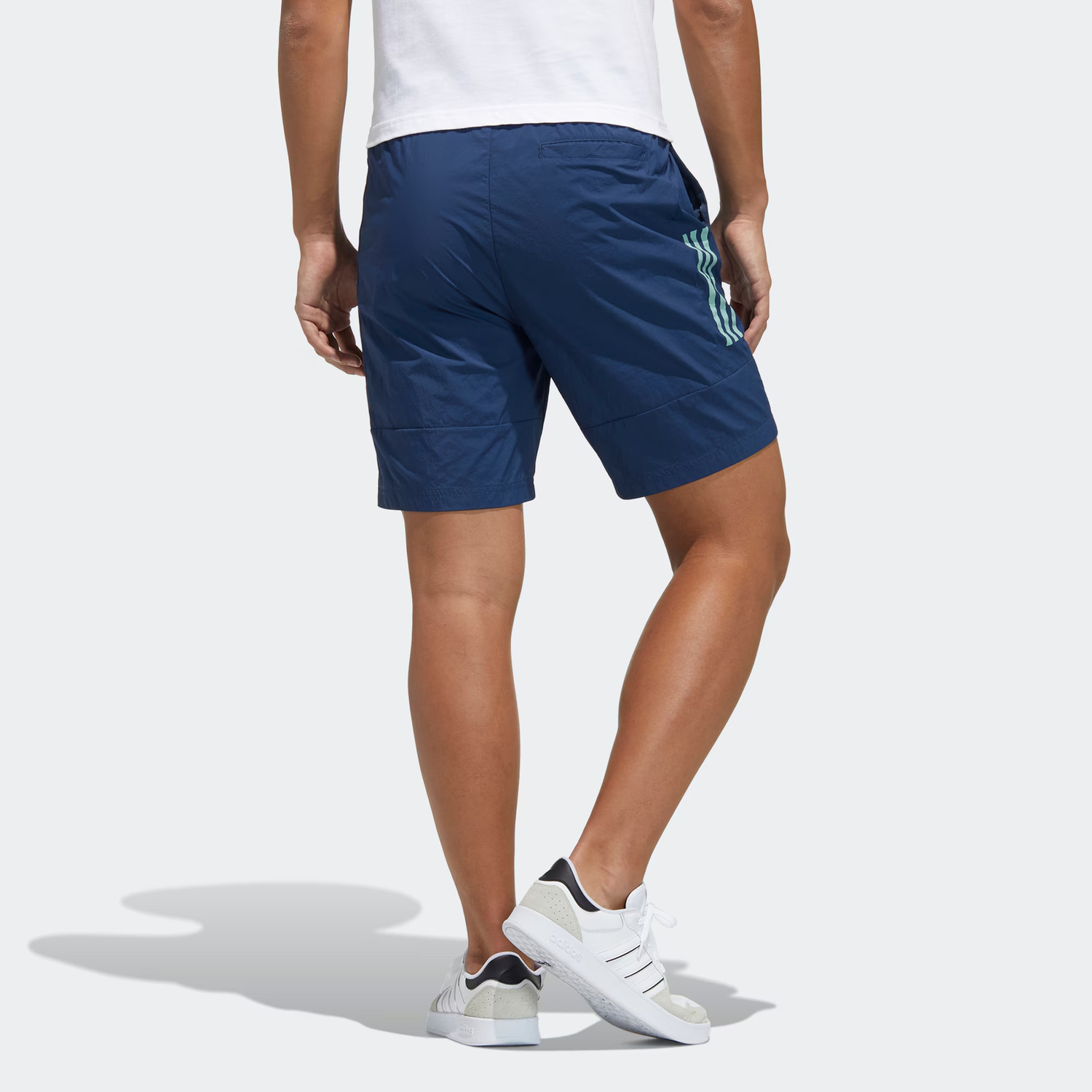 Adidas Neo Мужские спортивные шорты темно-синего цвета — фото 3