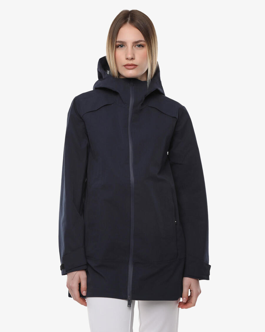 

JAKED Женская синтетическая фитнес-куртка темно-синего цвета