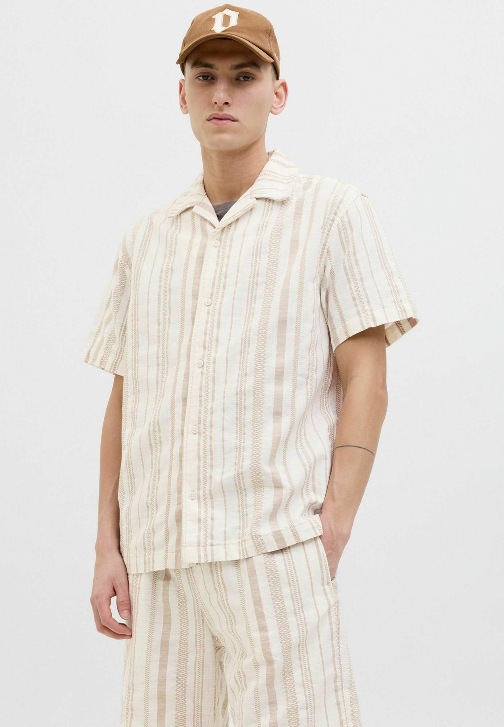 

Рубашка RELAXED FIT Jack & Jones, бежевый
