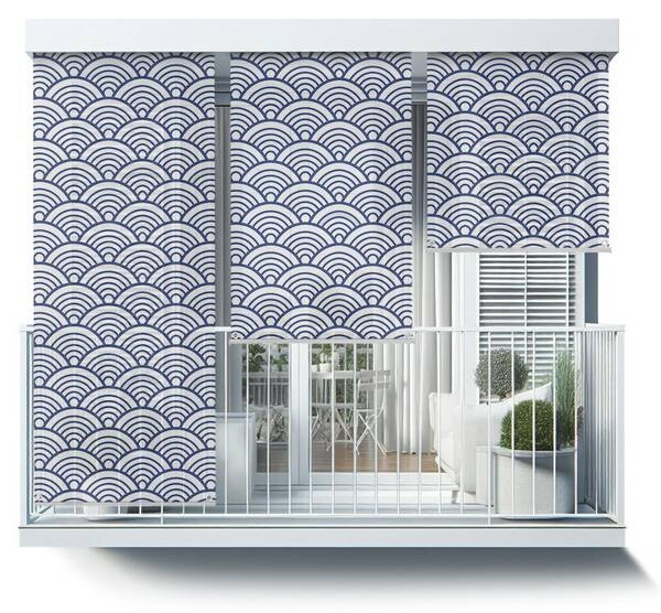 

Рулонные шторы Tulup im japanischen Stil, 60x290x1 см, ночной синий