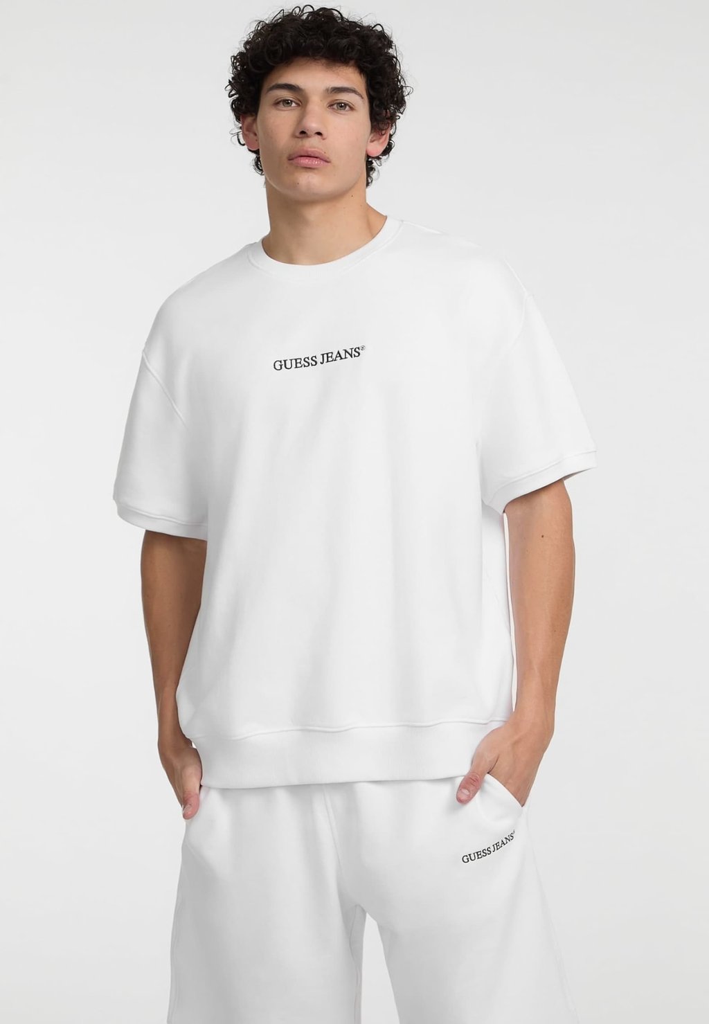 

Футболка с принтом KURZARM Guess Jeans, белый