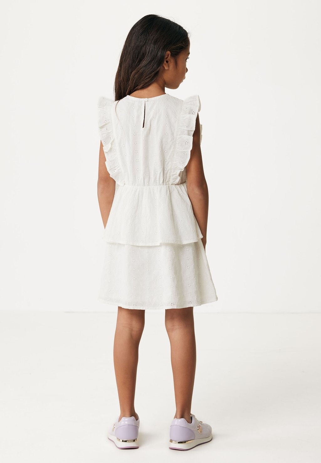 

Повседневное платье BRODERIE WITH RUFFLES Mexx, кремовый