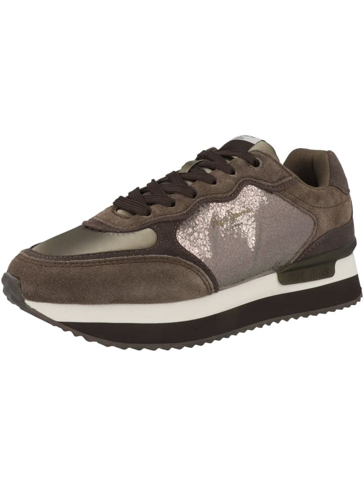 Низкие кроссовки Pepe Jeans low Rusper Stars, коричневый — фото 4