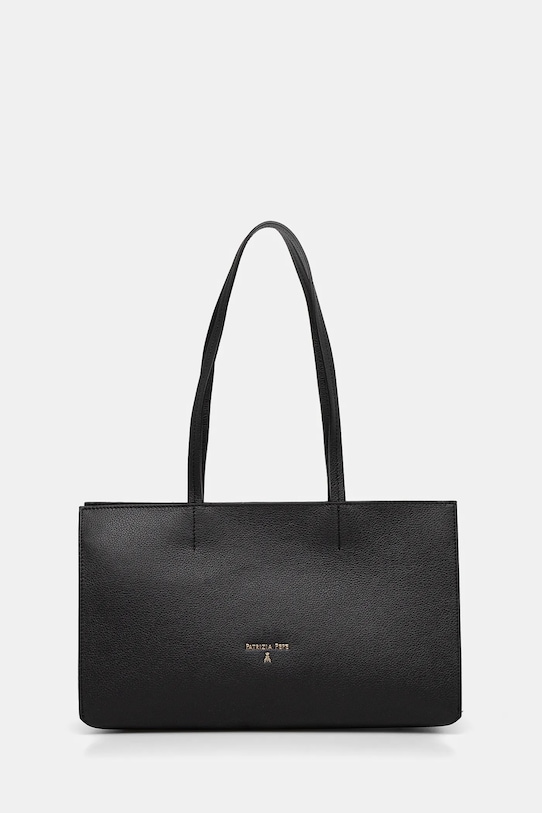 

Кожаная сумка Patrizia Pepe, черный