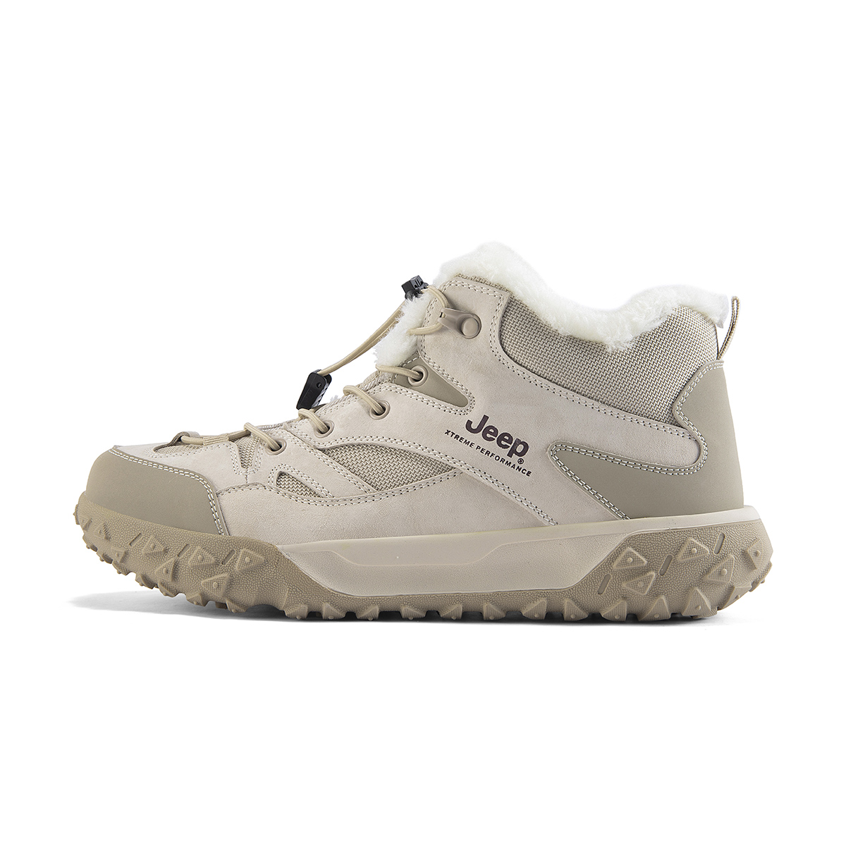 

Jeep Мужские высокие походные ботинки с подкладкой из флиса песочного цвета, цвет Sand[Fleece-Lined]