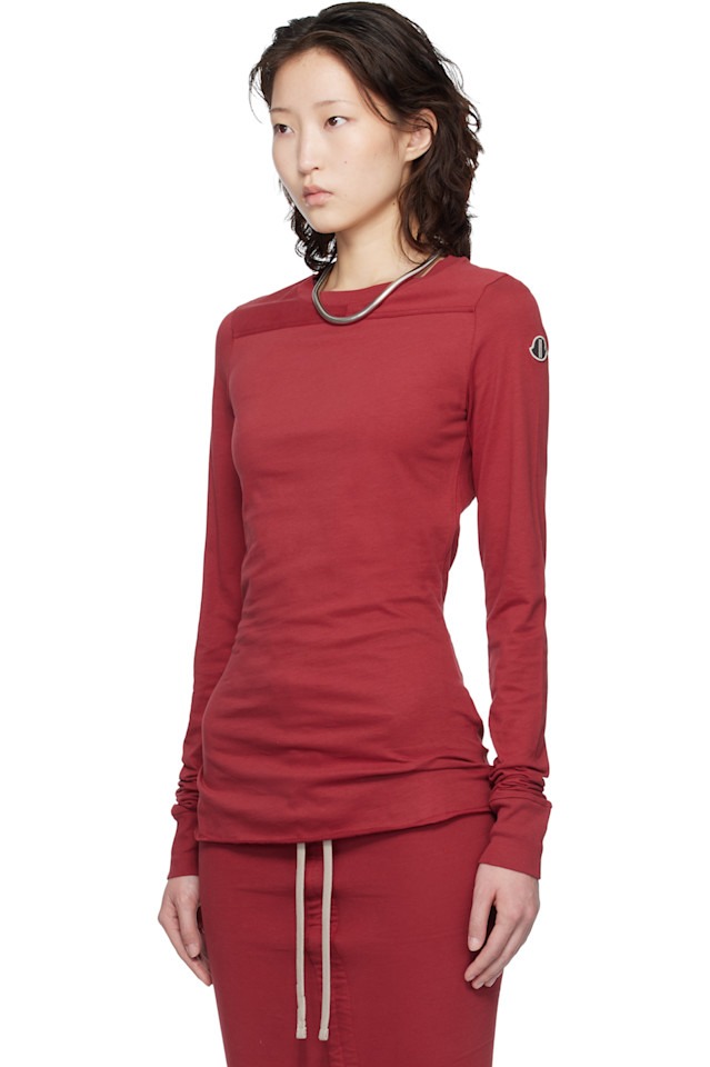 Rick Owens Футболка Moncler + Rick Owens Red Girder LS — фото 4