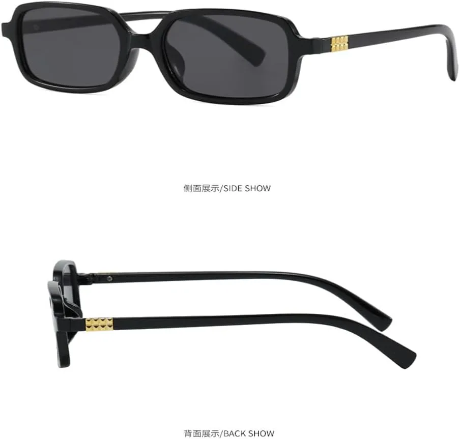 

Солнцезащитные очки прямоугольной формы для женщин, овальные солнцезащитные очки в винтажном стиле для мужчин и женщин, очки с антибликовым покрытием UV400 KTUCN, C4