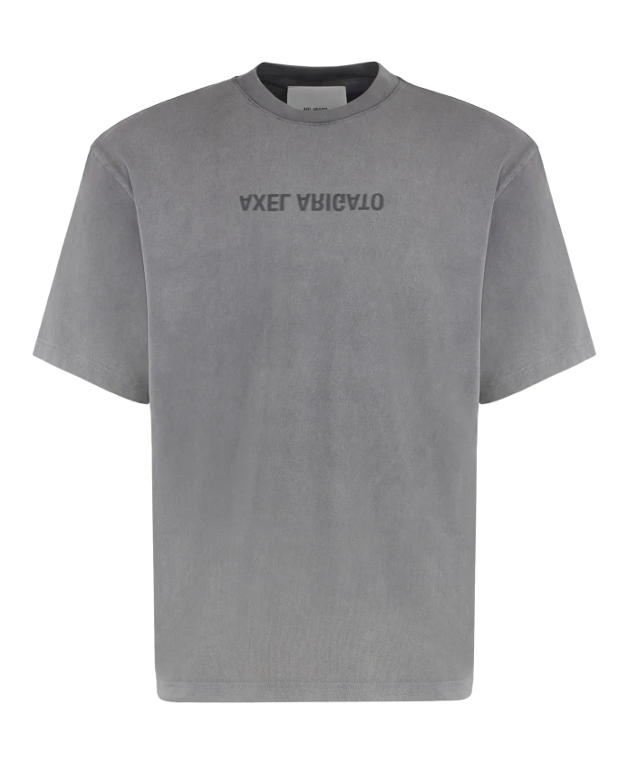 

Искаженная футболка оверсайз Axel Arigato, серый