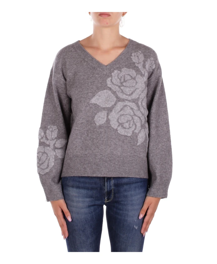 

Серый пуловер, стандартный крой, акриловая смесь. Blugirl, серый