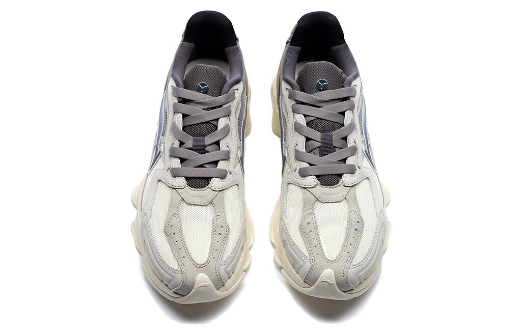 Обувь для жизни Мужская низкая, кремово-белая/серая плитка Li-Ning 1990 — фото 4