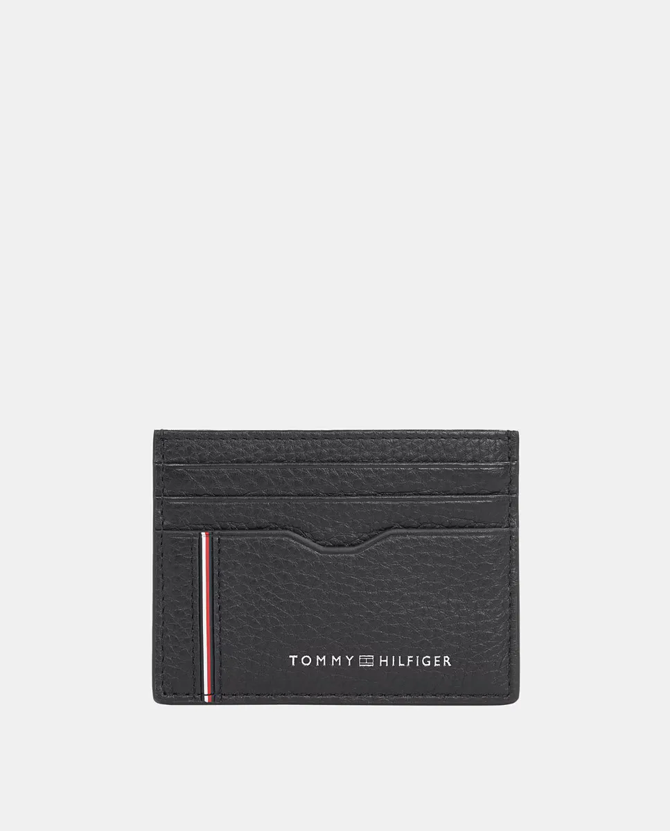 

Мужской черный кожаный держатель карт Tommy Hilfiger