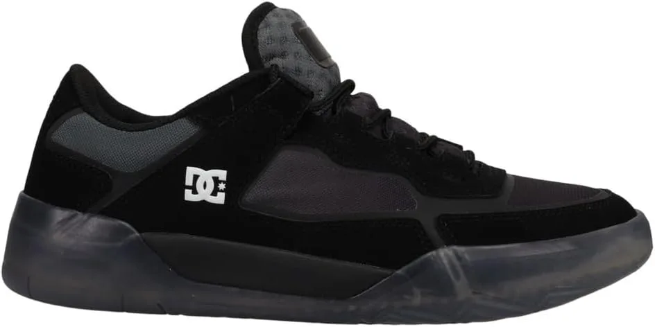 Мужские кожаные кроссовки DC Metric LE от DC Shoes, черный/голубой — фото 2