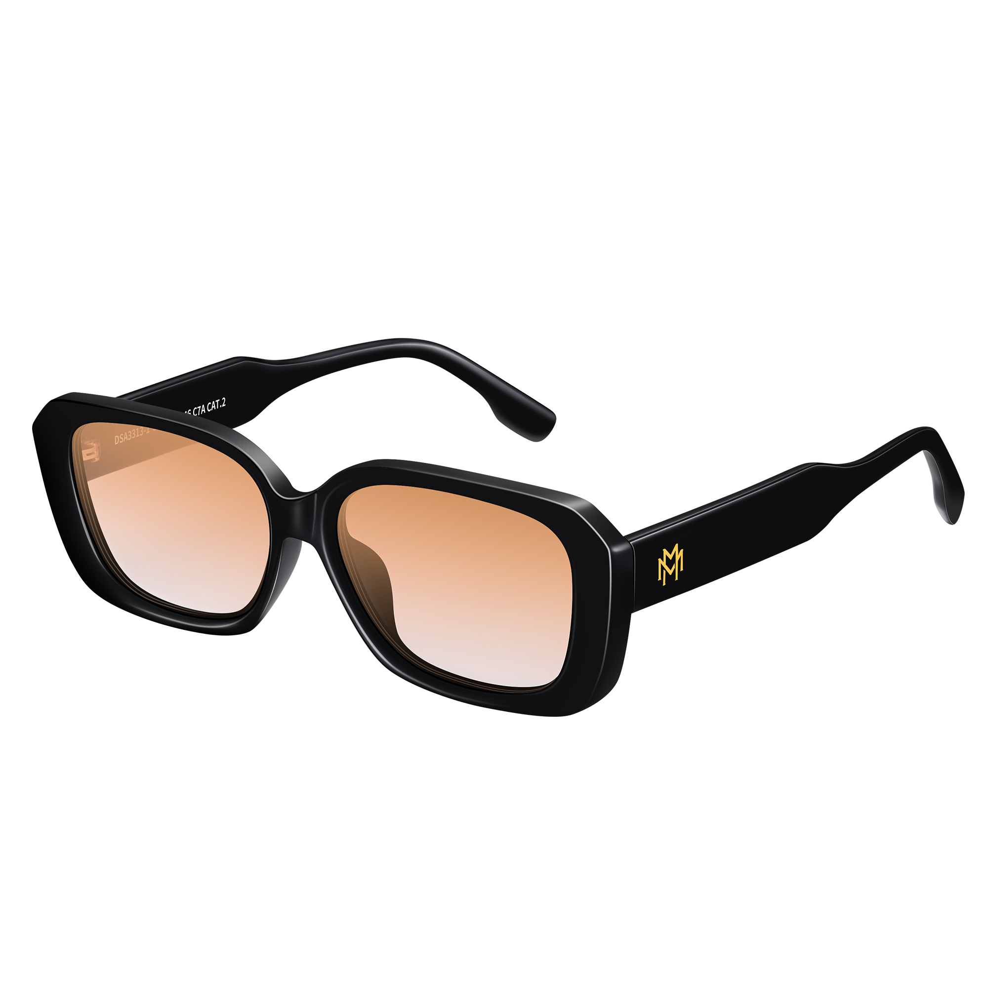 

Disney Унисекс квадратные солнцезащитные очки TR90 черные, Sunset Tea Powder[Comes with Box]