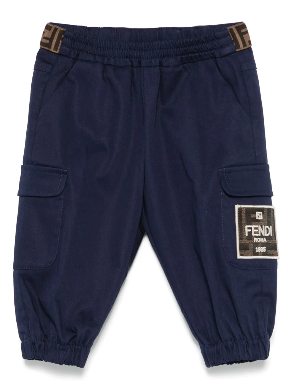 

Брюки карго с логотипом FENDI KIDS, синий