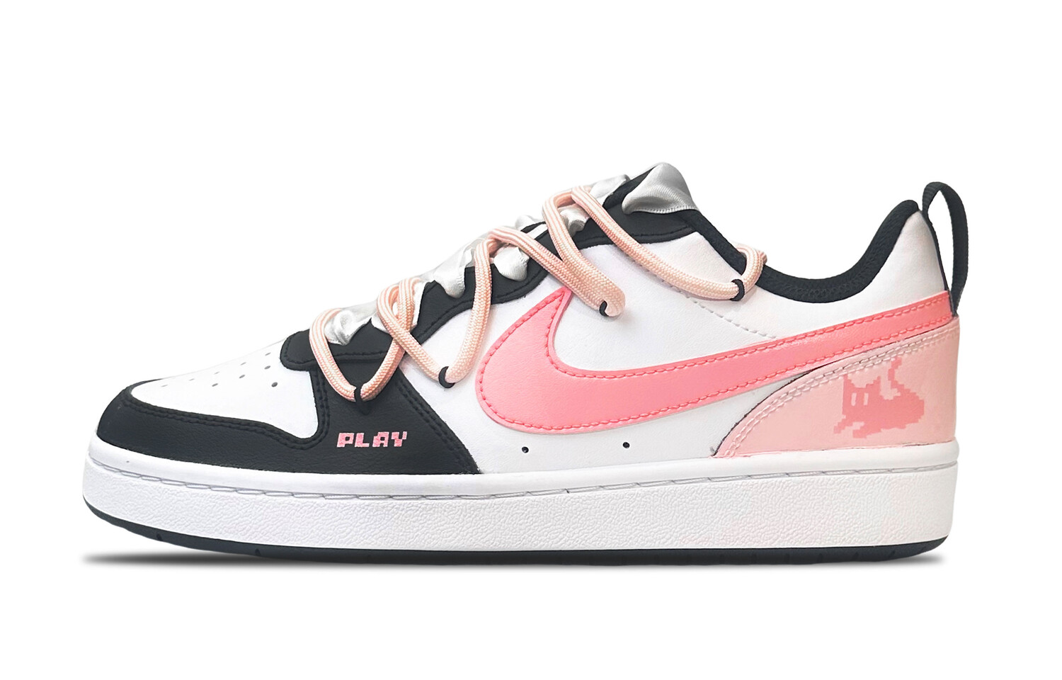 

Кроссовки Nike Court Borough Skateboard Shoes Women's Low-Top Pink, черный