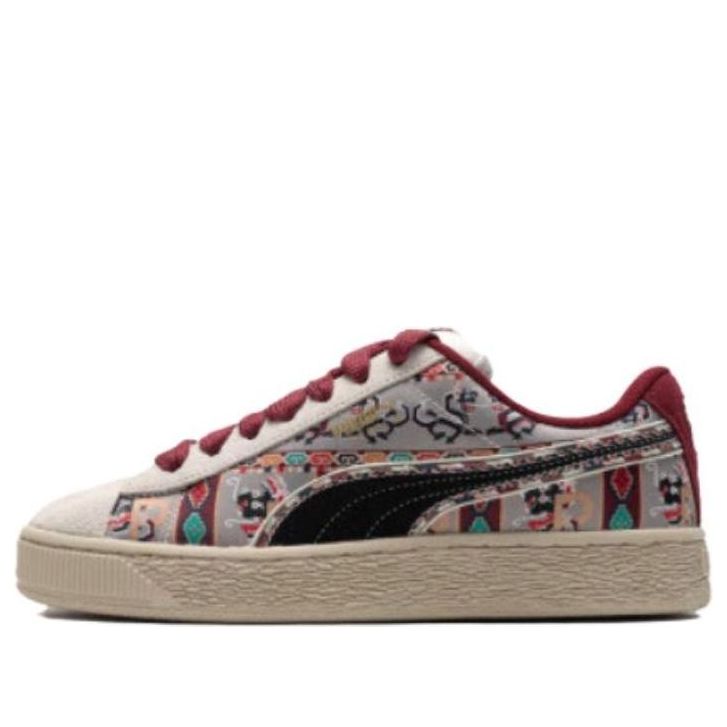 

Кроссовки PUMA Suede Xl Bz Ethnic 'White black red off white' 397197-01, разноцветный