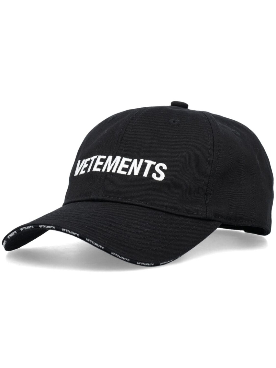

VETEMENTS бейсболка с вышитым логотипом, черный
