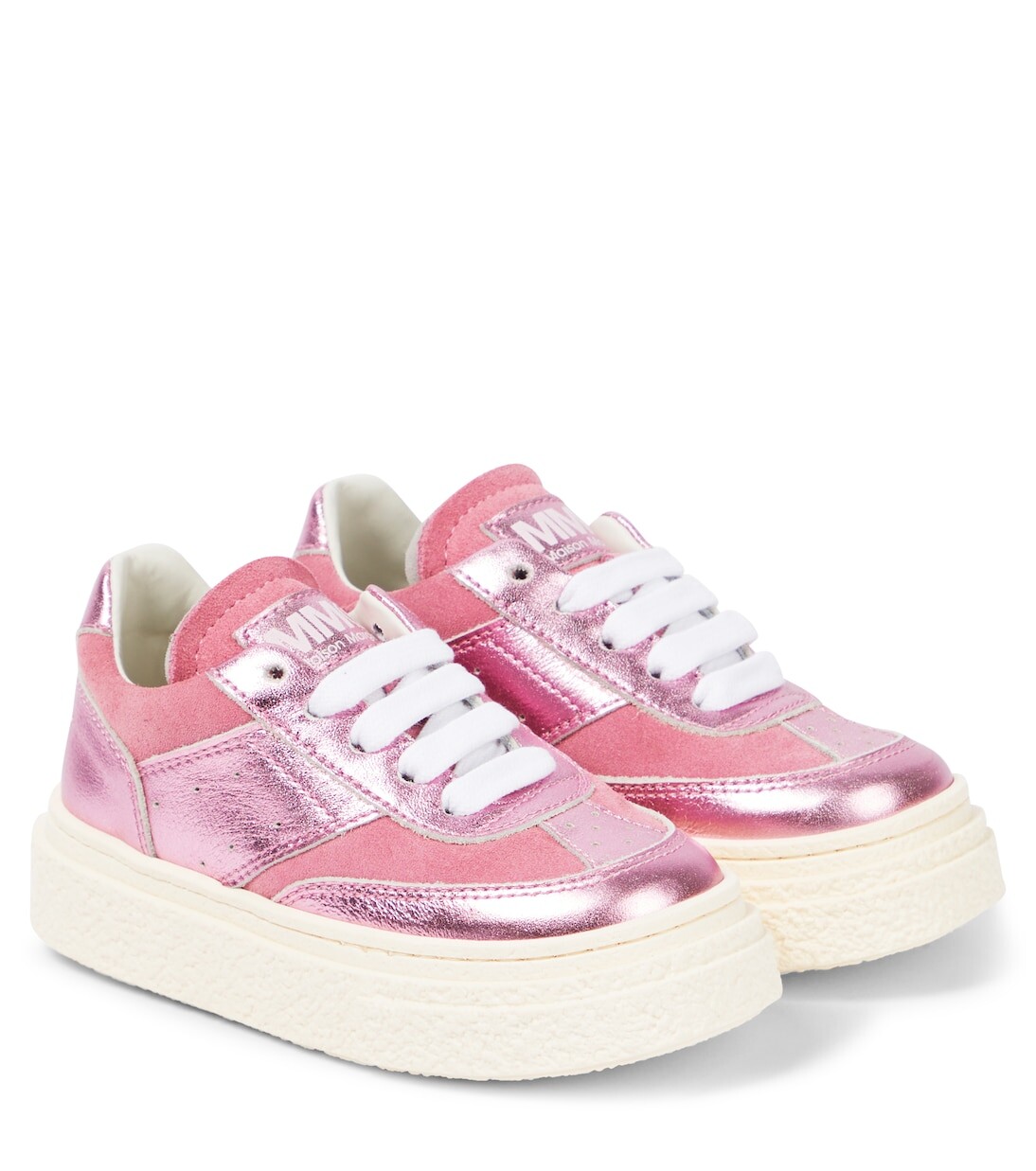 

Кожаные кроссовки Mm6 Maison Margiela, розовый