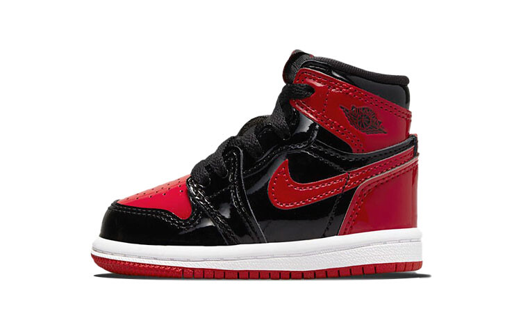 

Кроссовки Jordan Kids Air Jordan 1 Retro High OG "Bred Patent" Sneakers
