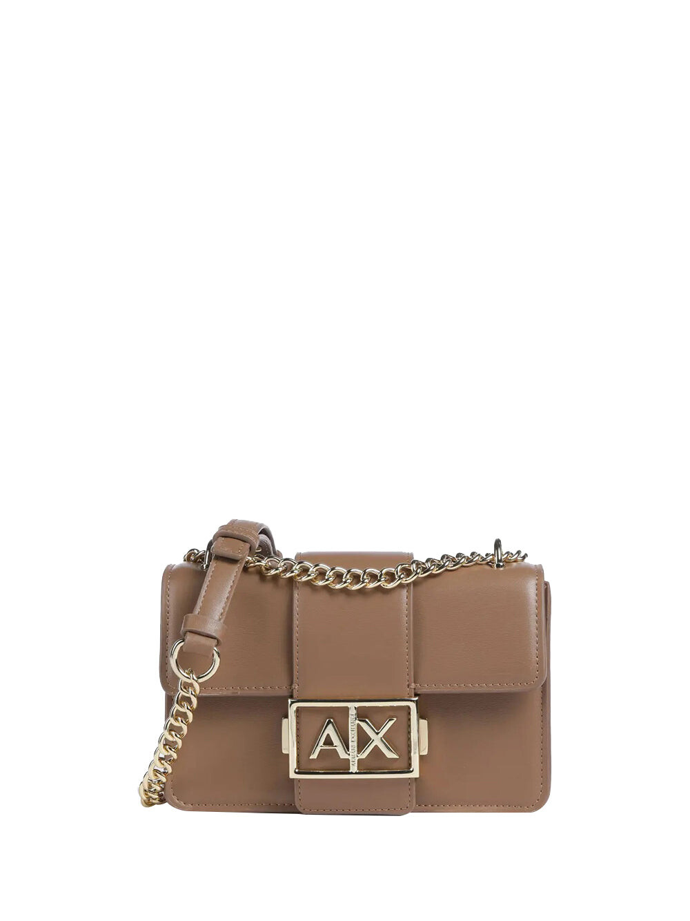 

Коричневая женская сумка через плечо Armani Exchange