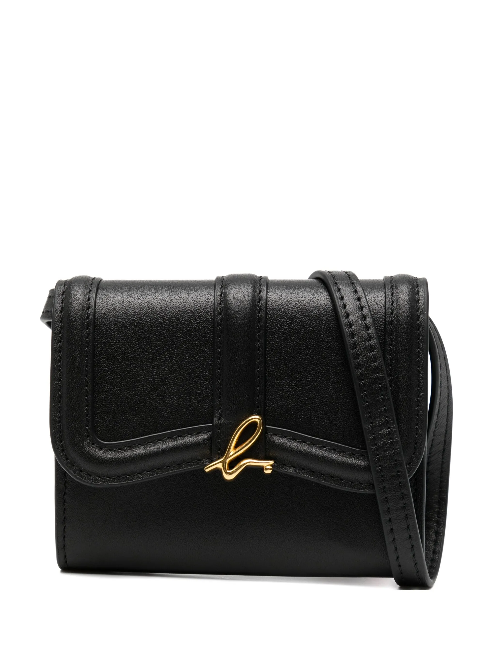 

Кошелек с ремнем на плечо Agnès B., черный