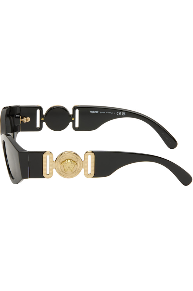 Versace Солнцезащитные очки Black Medusa Biggie Butterfly — фото 3