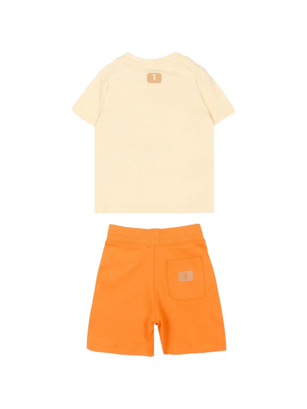 Короткий комплект с логотипом Trussardi Junior, нейтральный — фото 2