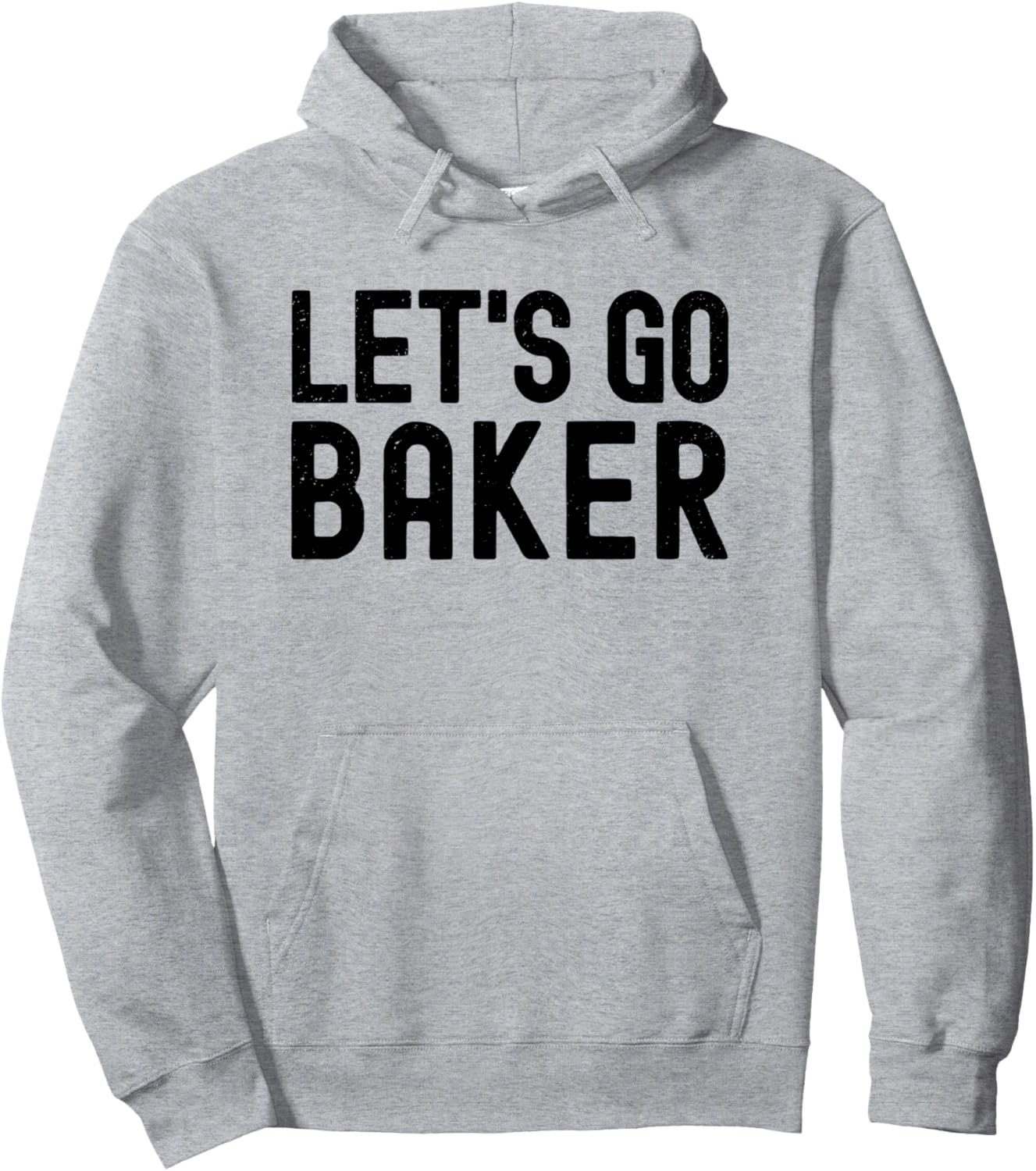 

Персонализированная толстовка с именем для мужчин и мальчиков на день рождения Lets Go Baker Name Apparel, серый