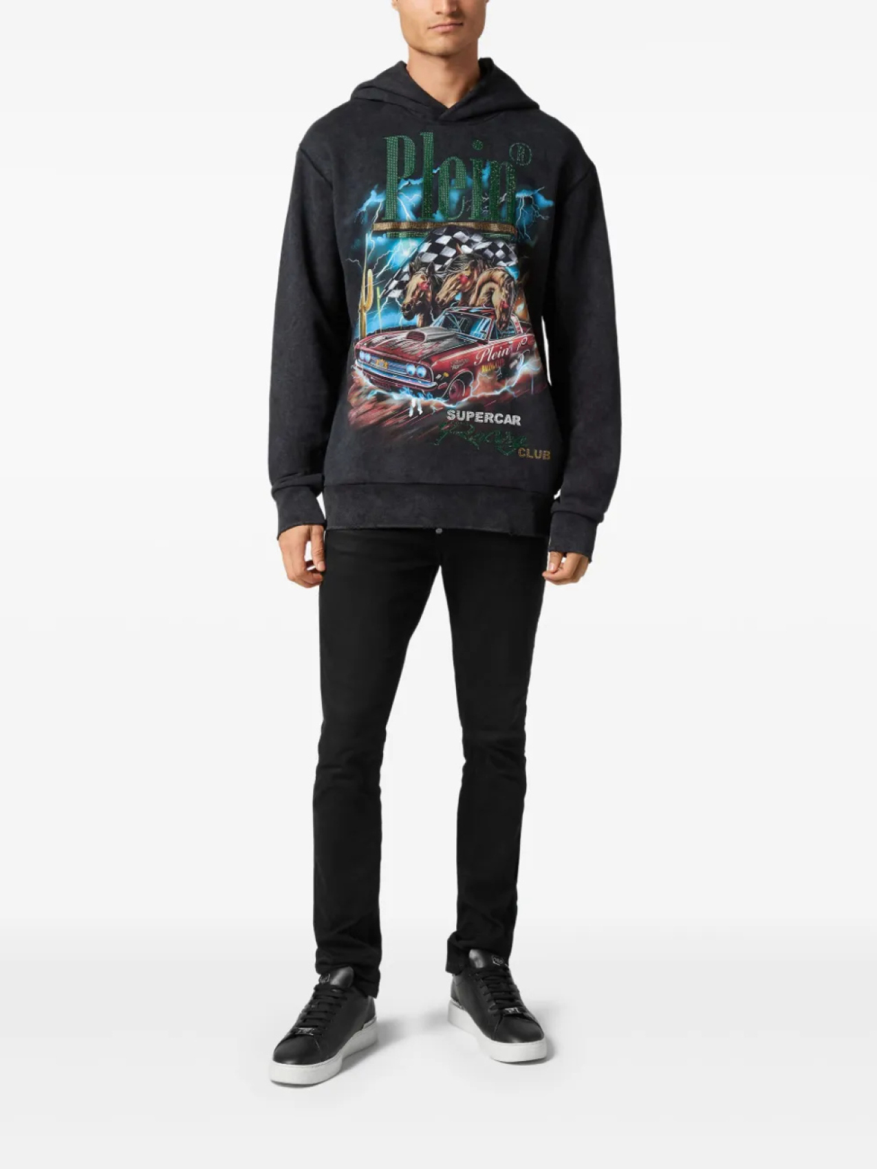 

Philipp Plein худи Racing Club, черный