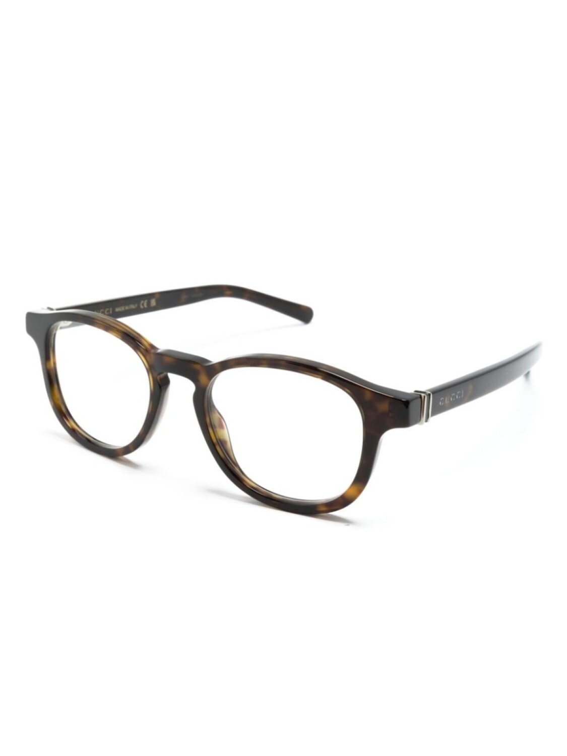 Gucci Eyewear солнцезащитные очки GG1510O в круглой оправе, коричневый — фото 2