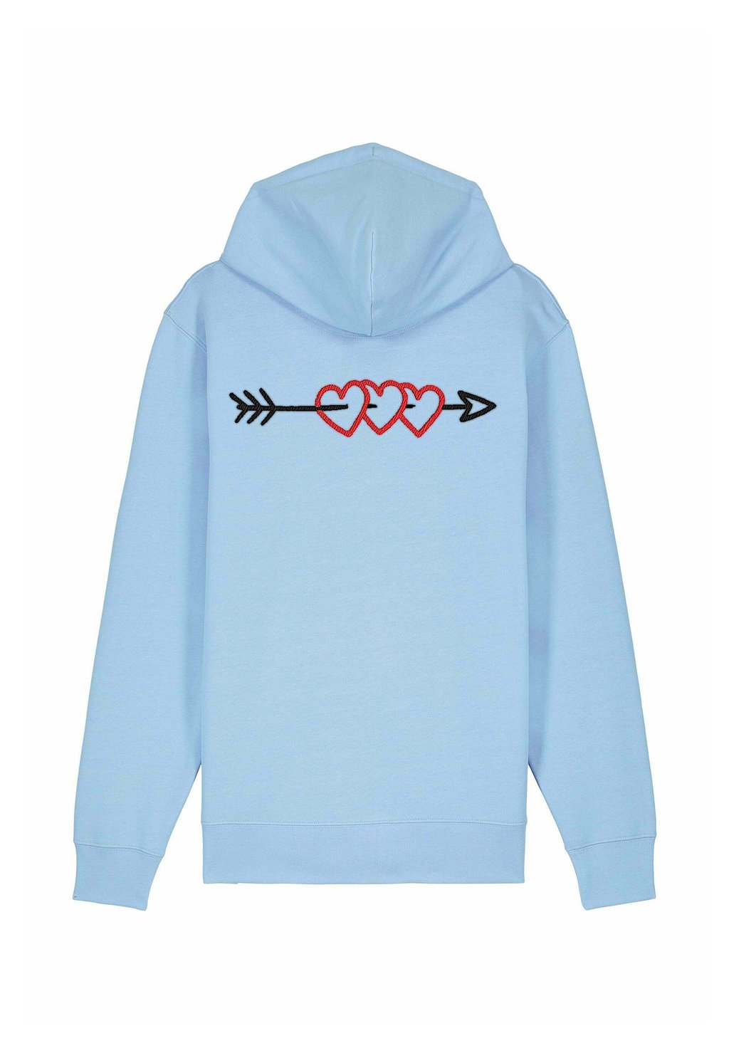 

Толстовка на молнии ARROW BACK EMBROIDERY Mira Paris, светло-голубой