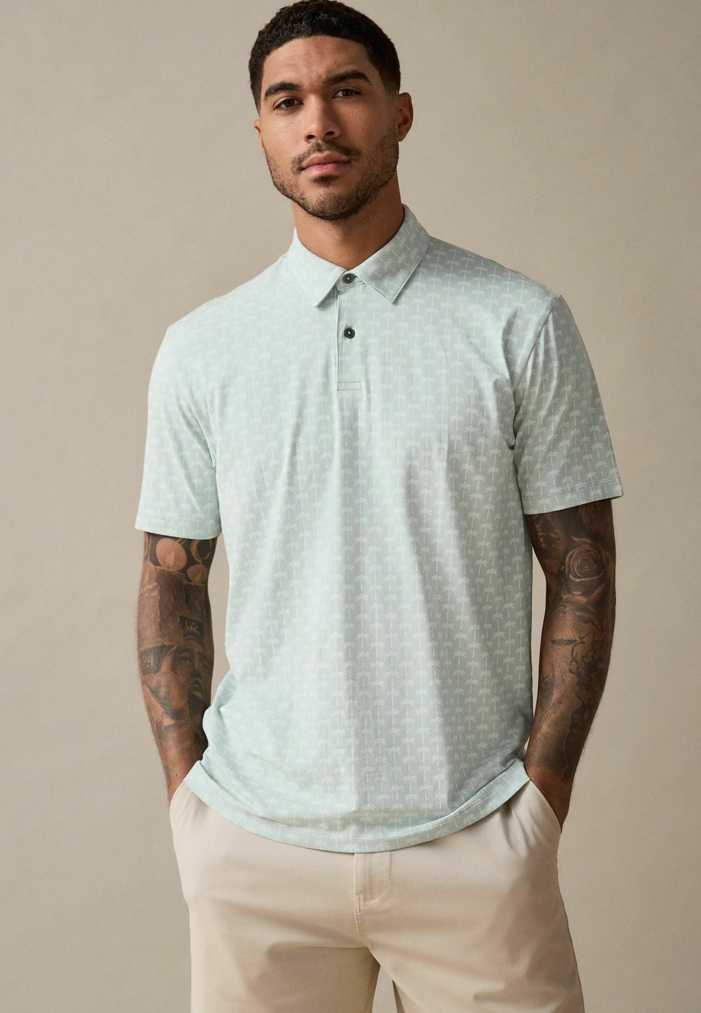 

Рубашка поло REGULAR FIT SHORT SLEEVE Next, зеленый