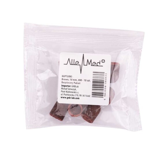 

Насадки для педикюра, зернистость 10 мм 80 10 шт AlleMed, Коричневый MollyLac, Molly Lac