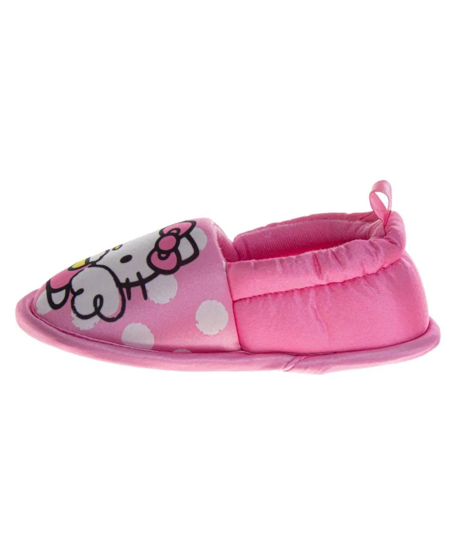 Детские домашние тапочки Sanrio для девочек, милые, уютные, мягкие и комфортные Hello Kitty, розовый — фото 4