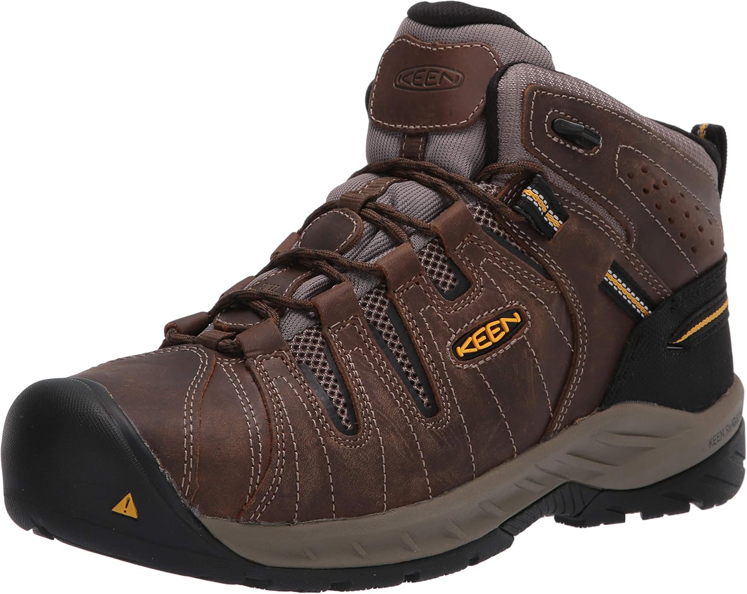 

Мужские рабочие ботинки KEEN Utility Flint 2 с металлическим носком средней высоты, коричневый/золотистый