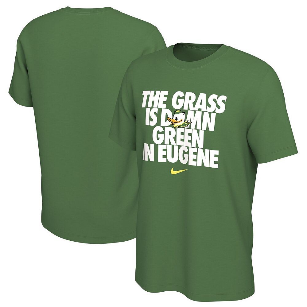 Мужская футболка Nike Green Oregon Ducks Grass is Green in Eugene, цвет Uoo Green — фото 2