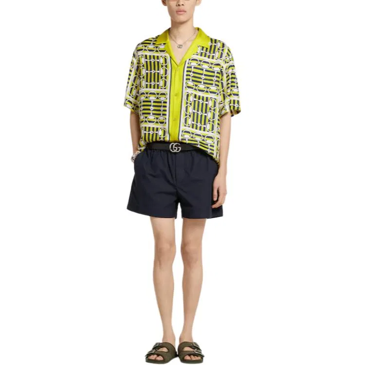 Рубашка GUCCI High Street, желтая, Regular Edition — фото 3