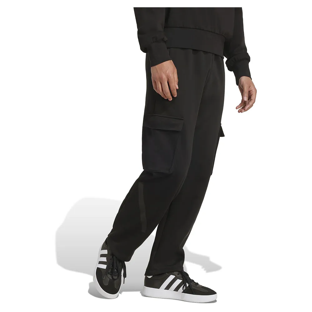 Брюки-карго adidas ZNE с открытым низом, черный — фото 3